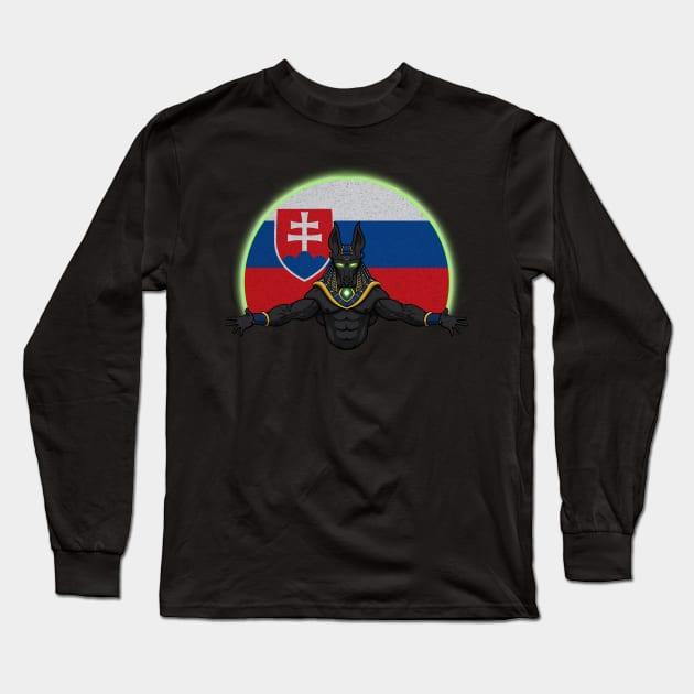 Anubis Slovakia Long Sleeve T-Shirt by RampArt